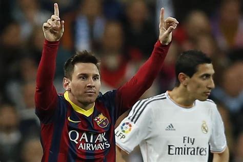 Lionel Messi Completes First Barcelona Hat Trick At Bernabeu In El Clasico Bleacher Report