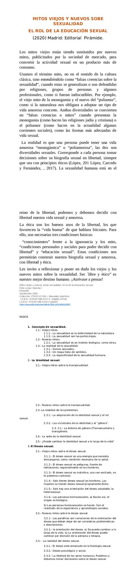 Mitos Viejos Y Nuevos Sobre Sexualidad El Rol De La Educación Sexual