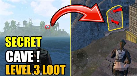 ERANGEL SECRET CAVE LEVEL 3 Loot Location Amazing Loot PUBG