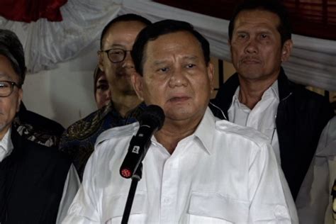 Semakin Mengerucut Prabowo Sebut Ada Empat Nama Bakal Cawapres