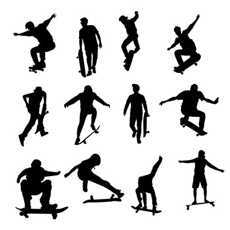 Skateboarder Silhouette Png Transparent Onlygfx