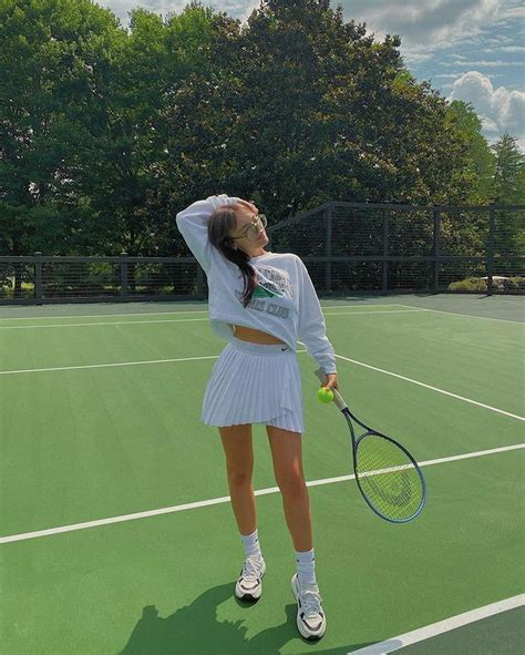 Abi On Instagram “i Won 🤫” Tennis Court Photoshoot Tennis Clothes