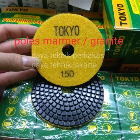 Jual Polishing Pad 150 Toky Diamond Pad Poles Marmer Pad Poles