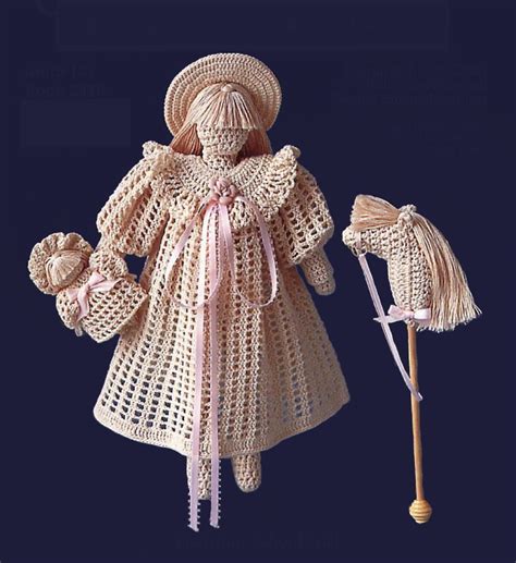 Victorian School Girl Vintage Crochet Pattern PDF Inspire Uplift