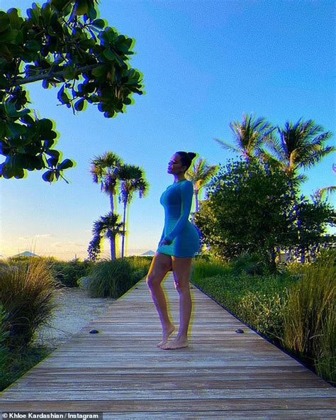 Khloe Kardashian Oozes Sex Appeal In A Black Bikini As She Poses On The Beaches Of Turks And