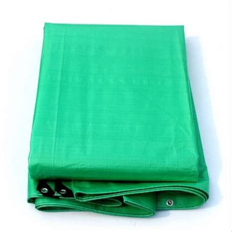 Green Hdpe Waterproof Tarpaulin For Construction Thickness Gsm