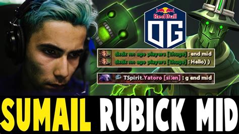 OG SUMAIL RUBICK MID 7 30 FAST GAME Dota 2 Pro Players Clips YouTube