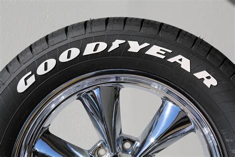 GOODYEAR - White Tire Letters - Tire Lettering Kit