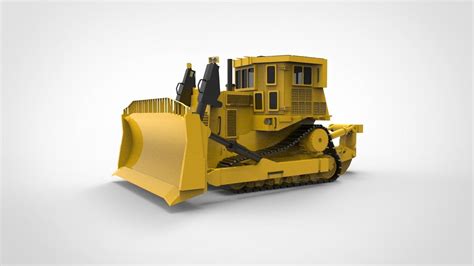 Caterpillar D9 Bulldozer 3D model | CGTrader