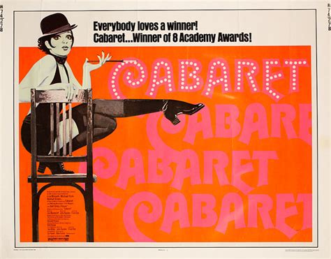 Cabaret Original R1974 U.S. Half Sheet Movie Poster - Posteritati Movie ...