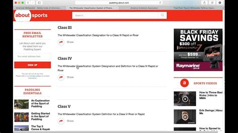 Whitewater Classification System Online Information YouTube