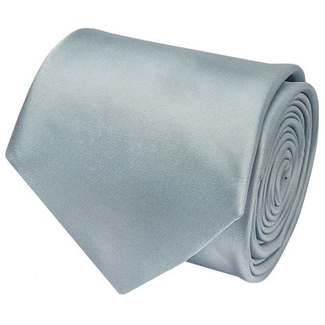 Mens Plain Duck Egg Satin Classic Tie Free Delivery