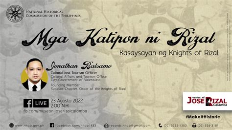 Mga Katipon Ni Rizal Kasaysayan Ng Knights Of Rizal Bilang Pakikiisa