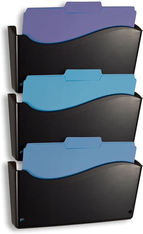 Amazon Officemate Heavy Weight Hanging Wall File Black