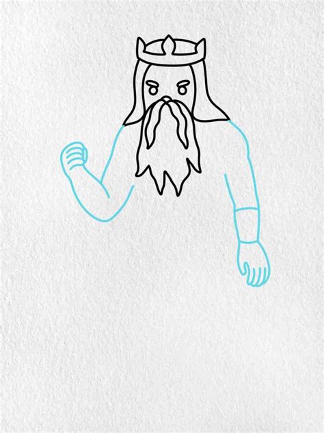 Draw Poseidon - HelloArtsy