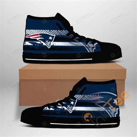 New England Patriots Nfl Football High Top Shoes MTE08 - HomeFavo