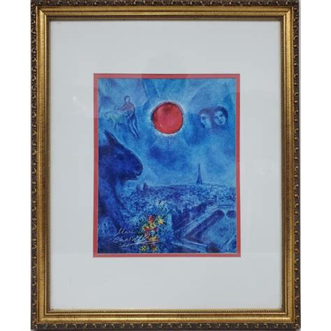 Lot Signed Marc Chagall Print