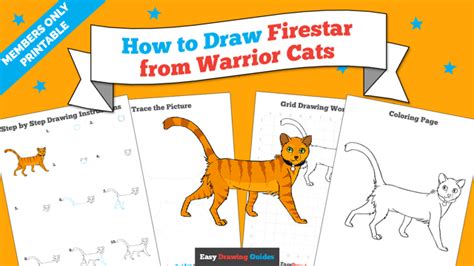 How To Draw Firestar From Warrior Cats Really Easy Drawing Tutorial