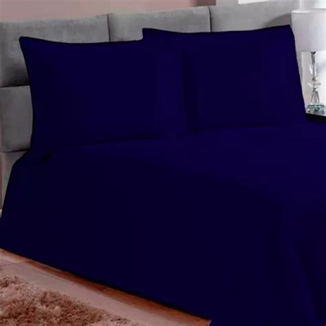 Soportes De Almohada Con Lados Piquet Favinho Color Azul Marino