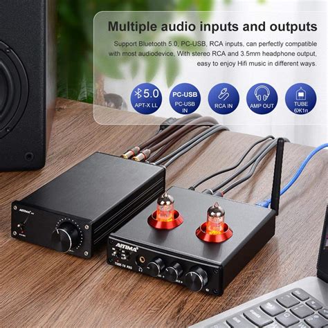 Aiyima Tube T Pro Bluetooth Tube Preamplifier Hi Fi Headphone