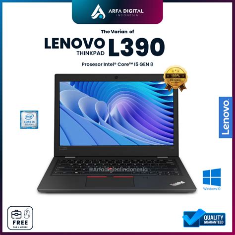 Jual Laptop LENOVO THINKPAD L390 L380 INTEL CORE I5 GEN 8 RAM 8GB SSD