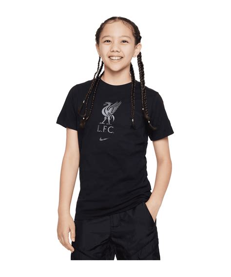 Nike Fc Liverpool Crest T Shirt Enfants Noir F010 Boutique De Fans