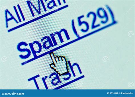 Spam E Mail Folder Stock Photo Image Of Folder Email 9014148