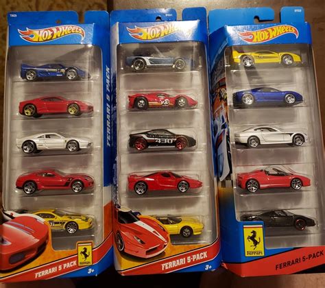 My Ferrari 5 Packs. : HotWheels