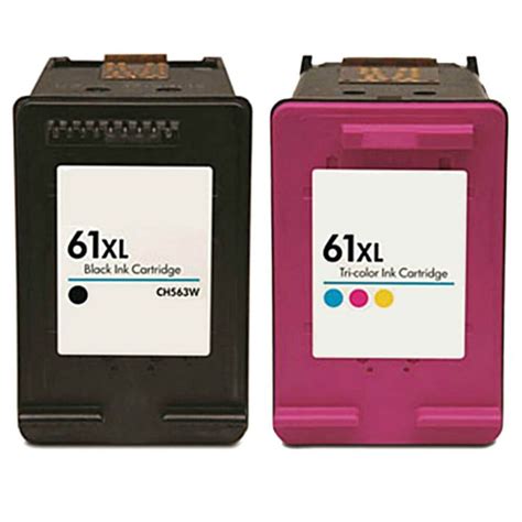 Hp 61xl Black And Tri Color Ink Cartridges 2 Pack 37 96