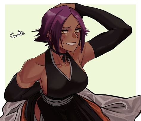 Shihouin Yoruichi Bleach Drawn By Gud0c Danbooru