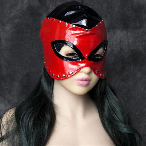 Top Sexy Queen Leather Mask Adult Sex Toys For Couples Bdsm Mask Holiday Party Bondage Mask Sex