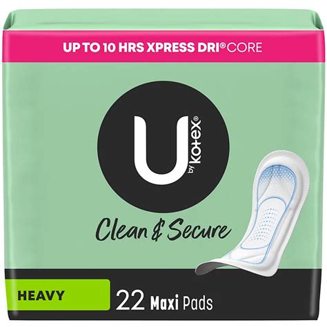 U By Kotex Security Unscented Maxi Feminine Pads Heavy Absorbency Shop Feminine Care At H E B