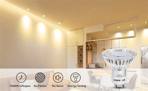 Lepro Gu10 Led Bulbs Warm White 2700k Led Light Bulbs 35w Halogen