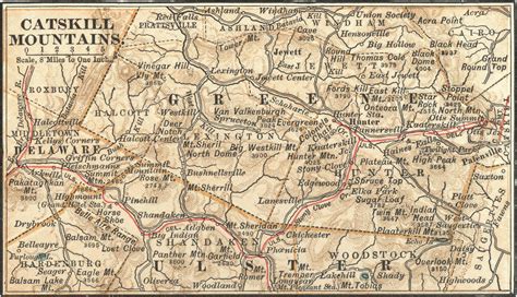 Catskill Mountains Map