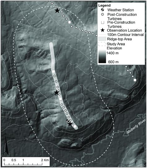 Study site. Site map of the Dokie 1 Wind Energy Project in the Peace... | Download Scientific ...