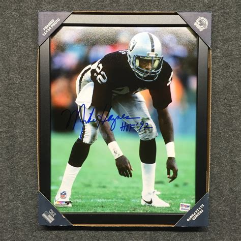 Hof Raiders Mike Haynes Signed X Framed Picture The Official