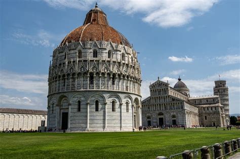 Baptistery Of Pisa In Piazza Del Duomo Italy Editorial Stock Photo