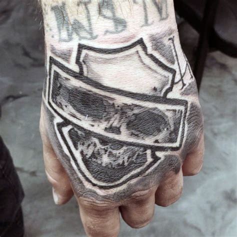 90 Harley Davidson Tattoos For Men - Manly Motorcycle Designs