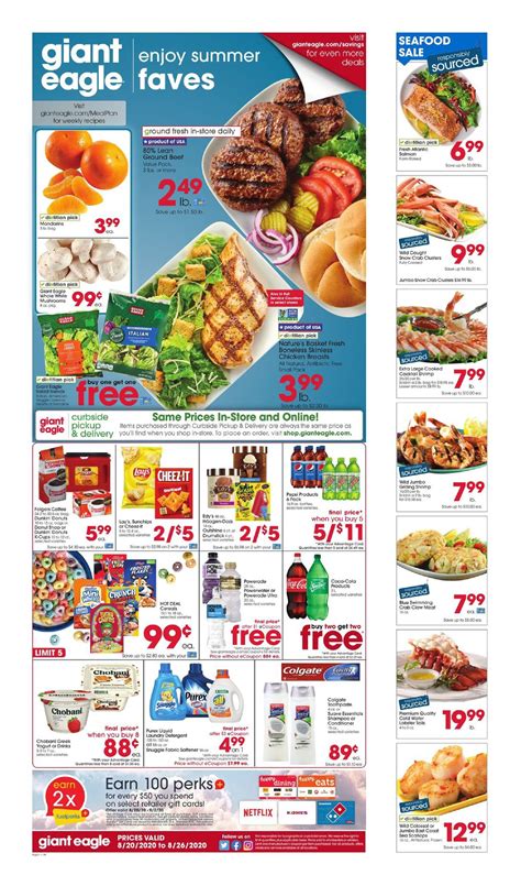 Giant Eagle Weekly Ad Aug 20 Aug 26 2020 Sneak Peek Preview Weekly