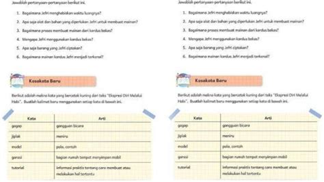 SOAL KUNCI JAWABAN Pelajaran Bahasa Indonesia Kurikulum Merdeka Kelas
