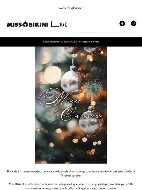 Missbikini Buon Natale Da Miss Bikini Luxe Milled