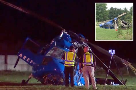 Helicopter Crash In Ohio Sees Medical Chopper Go Down After Hitting Power Lines While Responding