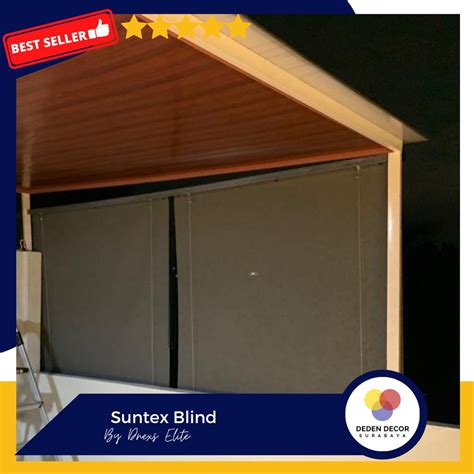 Jual Suntex Blind Outdoor Chain System Tirai Gulung Outdoor