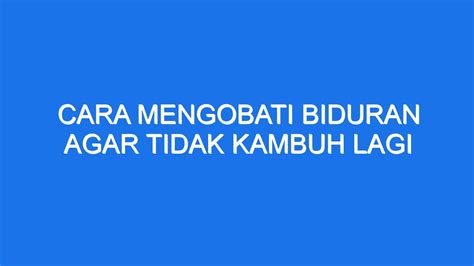 Cara Mengobati Biduran Agar Tidak Kambuh Lagi