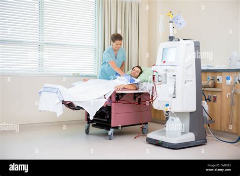Dialysis Patient With Nurse Hi Res Stock Photography And Images Alamy