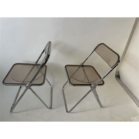 Paire De Chaises Pliantes Vintage Plia De Giancarlo Piretti Pour