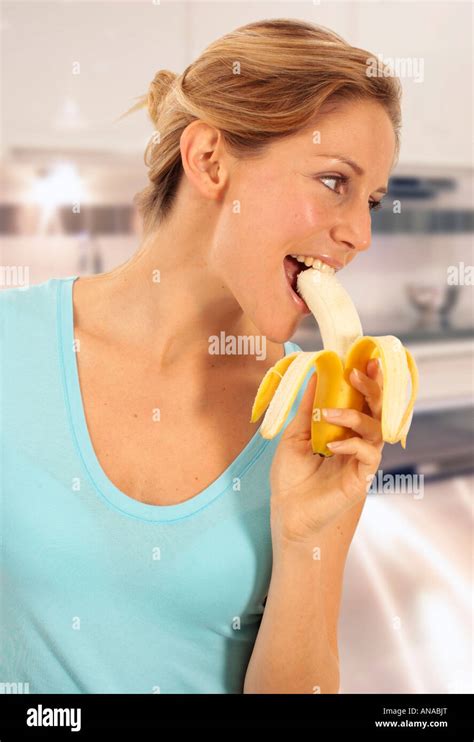 Woman Eating Banana