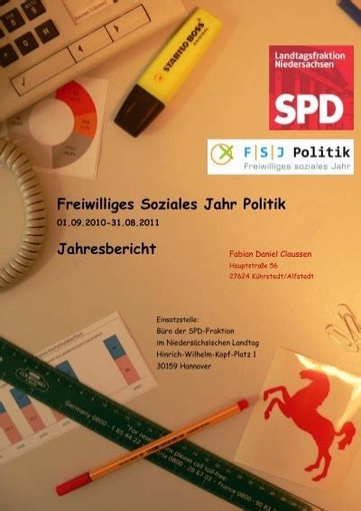 Freiwilliges Soziales Jahr Politik Jahresbericht Spd Fraktion Im