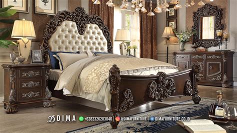 Ide Set Kamar Tidur Mewah Glamorous Kingdom Dipan Jati Ukir TTJ 2304