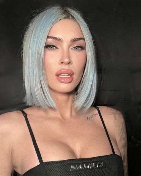 Megan Fox Ditches Pink Hair For A New Blue Bob Entering My Jedi Era